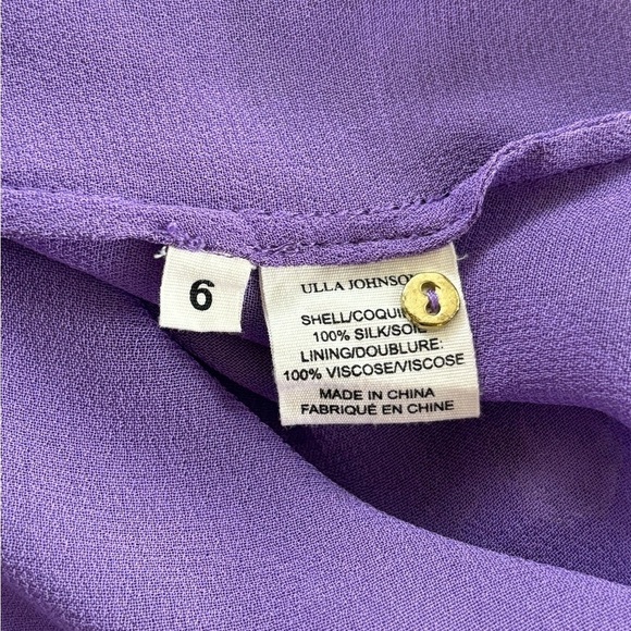 Ulla Johnson Caterina Dress - Iris 100% Silk Size 6 - Picture 7 of 13